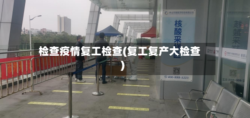 检查疫情复工检查(复工复产大检查)-第2张图片