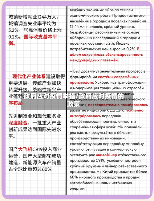 政府应对疫情举措/政府应对疫情的政策-第2张图片