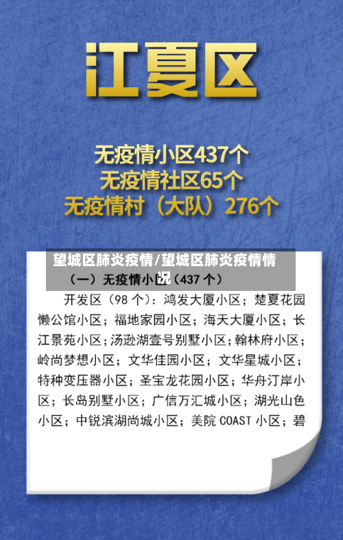 望城区肺炎疫情/望城区肺炎疫情情况