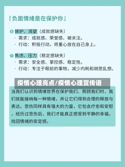 疫情心理亮点/疫情心理宣传语