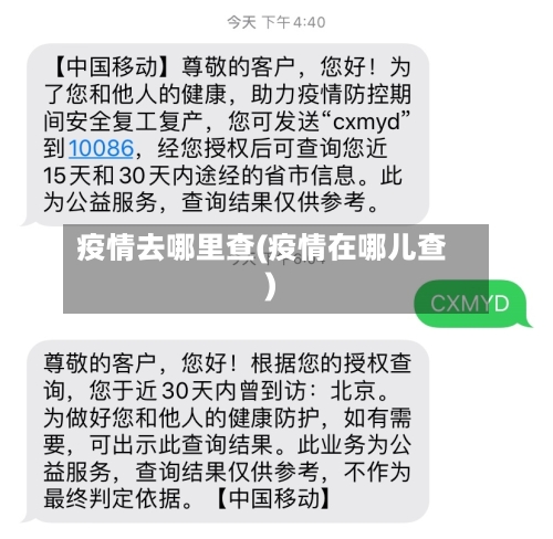 疫情去哪里查(疫情在哪儿查)