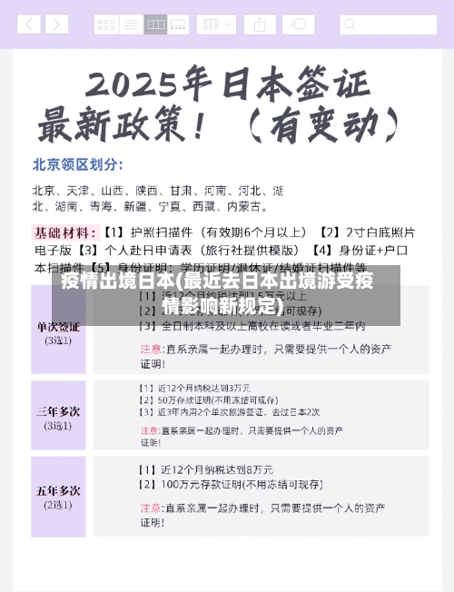 疫情出境日本(最近去日本出境游受疫情影响新规定)