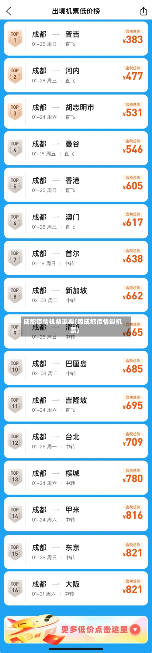 成都疫情机票退票(因成都疫情退机票)-第3张图片