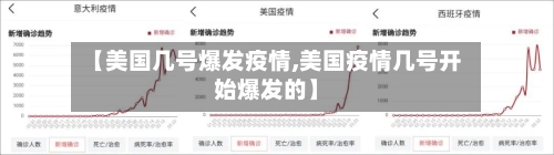 【美国几号爆发疫情,美国疫情几号开始爆发的】