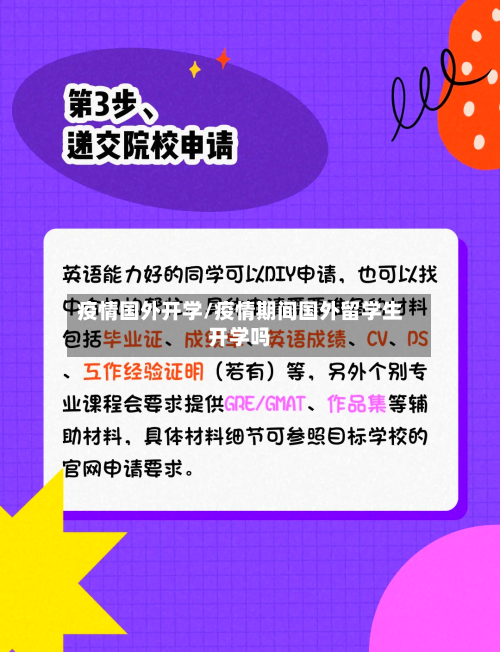 疫情国外开学/疫情期间国外留学生开学吗
