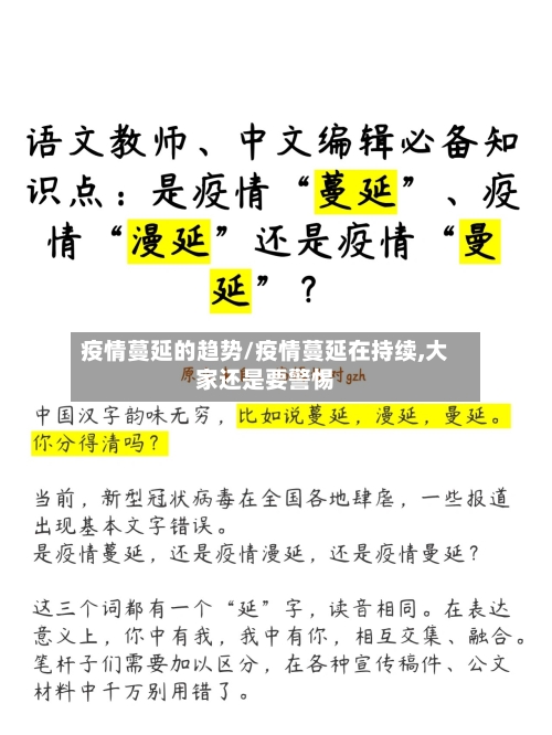 疫情蔓延的趋势/疫情蔓延在持续,大家还是要警惕-第2张图片