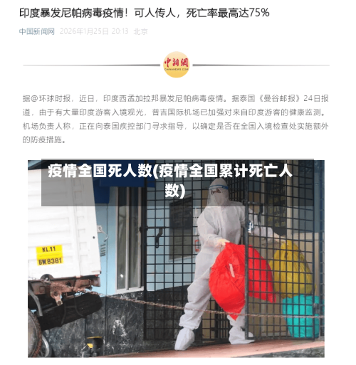疫情全国死人数(疫情全国累计死亡人数)