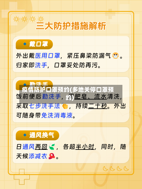 疫情防护口罩预约(多地关停口罩预约)